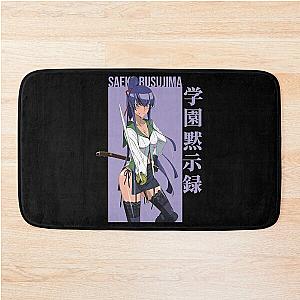 Funny Saeko Highschool of the Dead Fan Bath Mat