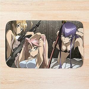 High School of the Dead Saya Takagi Saeko Busujima Anime Waifus Bath Mat