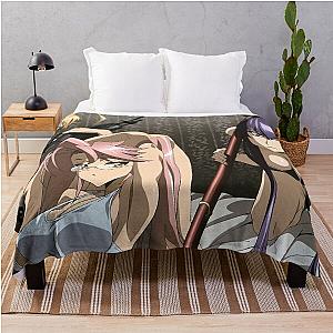 High School of the Dead Saya Takagi Busujima Anime Waifus Throw Blanket