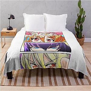 High School of the Dead Girls Throw Blanket