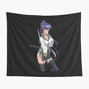 Vintage Photography Saeko Busujima - High School of the Dead Graphic Gifts Tapestry