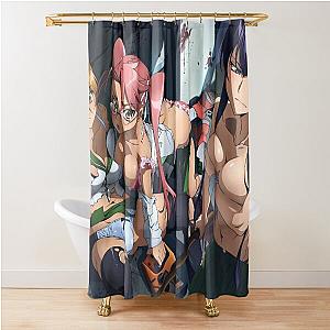 High School of the Dead Anime Lewd Waifus Shower Curtain