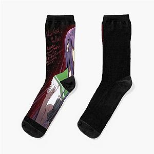 Music Retro Saeko Busujima Gifts Music Fan Socks
