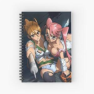 High School of the Dead Anime Waifus Spiral Notebook