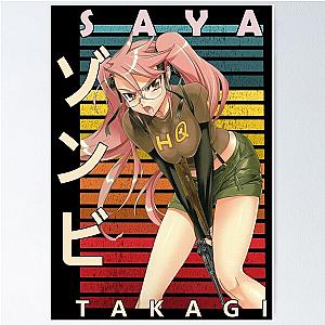 Saya Takagi High School of the Dead Anime Design Poster