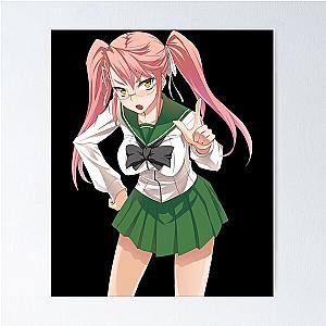 Retro Vintage High School Of The Dead Anime Manga Cute Gifts Poster