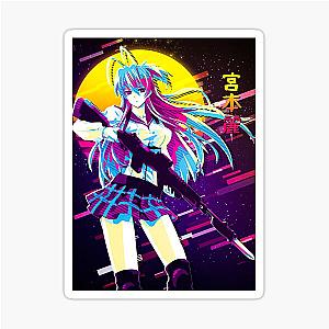 High School of the Dead Rei Miyamoto Vaporwave Sticker