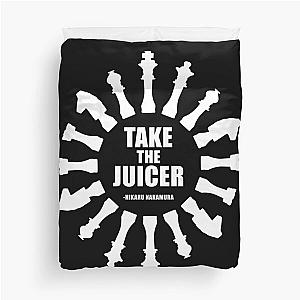 Take the Juicer - Hikaru Nakamura Chess Quote Duvet Cover