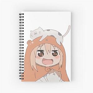 Umaru With Cat Himouto Umaru-chan Spiral Notebook