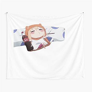 Umaru With Cat Plush Himouto Umaru-chan Tapestry