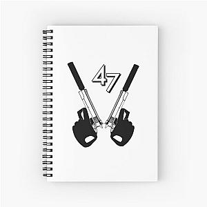 47 Agent Hitman game Spiral Notebook