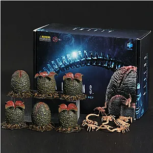 Hiya Aliens Ovomorph Eggs & Facehugger Set Figures Toys