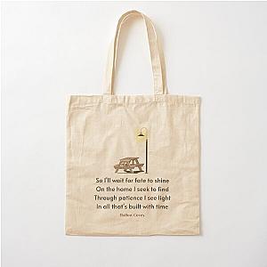 Patience Lyrics (by Hollow Coves) Cotton Tote Bag