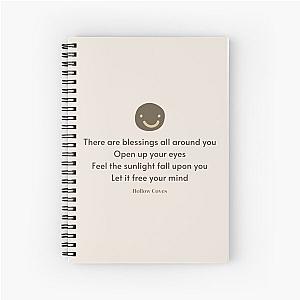 Blessings Lyrics (by Hollow Coves) Spiral Notebook