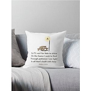 Patience Lyrics (by Hollow Coves) Throw Pillow