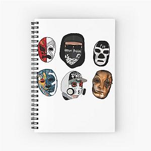 Hollywood undead masks Spiral Notebook