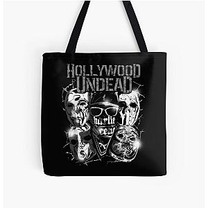 Hollywood Undead  Official Merchandise  Metal Masks All Over Print Tote Bag RB1412