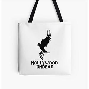 Single Hollywood Bird With Undead Granade All Over Print Tote Bag RB1412