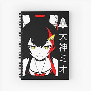 Hololive Ookami Mio Spiral Notebook