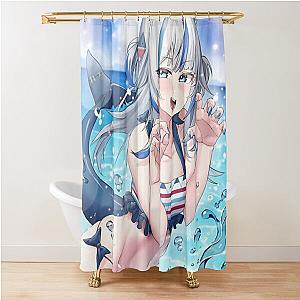 Gawr Gura - Hololive Shower Curtain