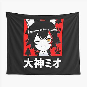 Hololive Ookami Mio Short Hair Tapestry