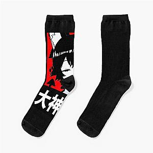 Hololive Ookami Mio Short Hair  Socks