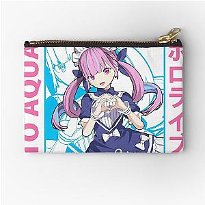 Hololive Minato Aqua Heart Sign Zipper Pouch