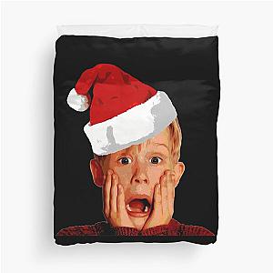 Home Alone San.ta Hat Ma.caulay Cu.lkin Christmas Holiday Duvet Cover