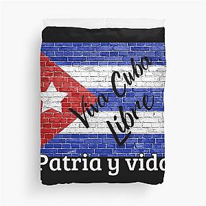 Support for free Cuba and life Duvet Cover