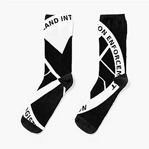 Homeland Intervention Symbol Whte Socks