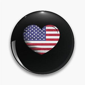 I Love USA My Homeland America Pin