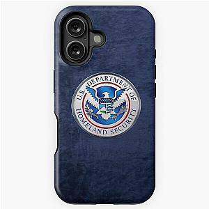 Department of Homeland Security - DHS Emblem 3D on Blue Velvet iPhone Case
