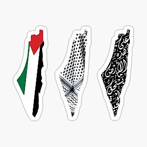 Map of Palestine and all Freedom Seekers Homeland Sticker Pack