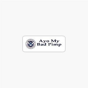 Ayo My Pimp Homeland Security Sticker