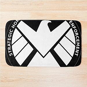 Homeland Intervention Symbol Black Bath Mat