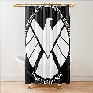 Homeland Intervention Symbol Black Shower Curtain