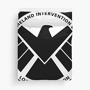 Homeland Intervention Symbol White Duvet Cover