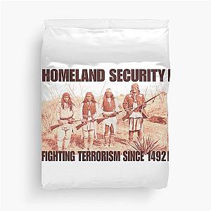 Homeland Security Fighting Terrorism Native Duvet Cover