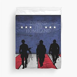 U.S. Military Defend The Homeland  Duvet Cover