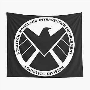 Homeland Intervention Symbol White Tapestry