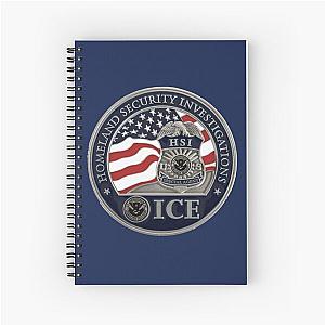 hsi homeland security investigations HSI agent ICE Spiral Notebook