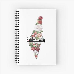 I Love Palestine My Homeland Palestinian Map Arabic Spiral Notebook