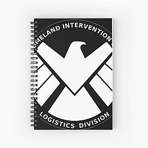 Homeland Intervention Symbol Black Spiral Notebook