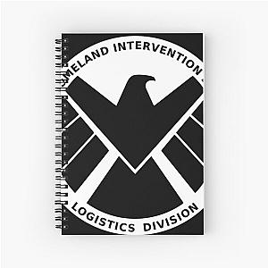 Homeland Intervention Symbol White Spiral Notebook