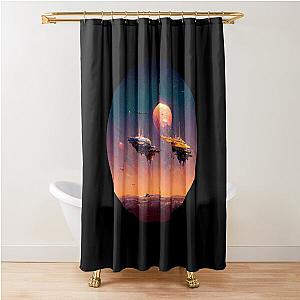 Homeworld Taiidaan Carrier on Low Orbit Shower Curtain