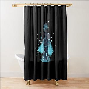 manga,Hotarubi no Mori e blue light Shower Curtain