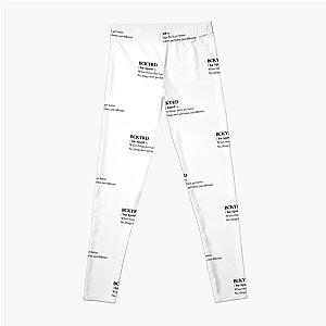 Hot Mulligan Aesthetic Quote Indie Midwest Emo Music Band Lyrics Leggings RB0712