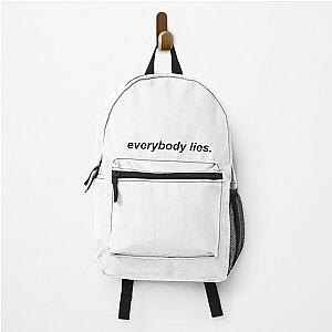 everybody lies -- house m.d. Backpack