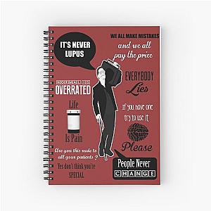 Dr House Montage  Spiral Notebook