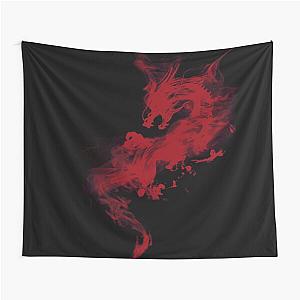 Dark Red Dragon Tapestry